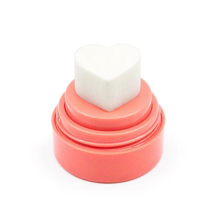 
Custom Brand Air Cushion Blush Heart Shape Liquid Blush Brighten Natural Pink Red Orange Face Cheek Contour Make Up Blusher 