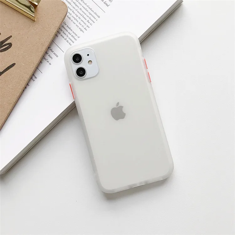 Mint Hybrid Simple Matte Bumper Phone Case  For iPhone 11 Pro Max XR XS Max 6S 8 7 Plus Shockproof Soft TPU Silicone Clear Cover