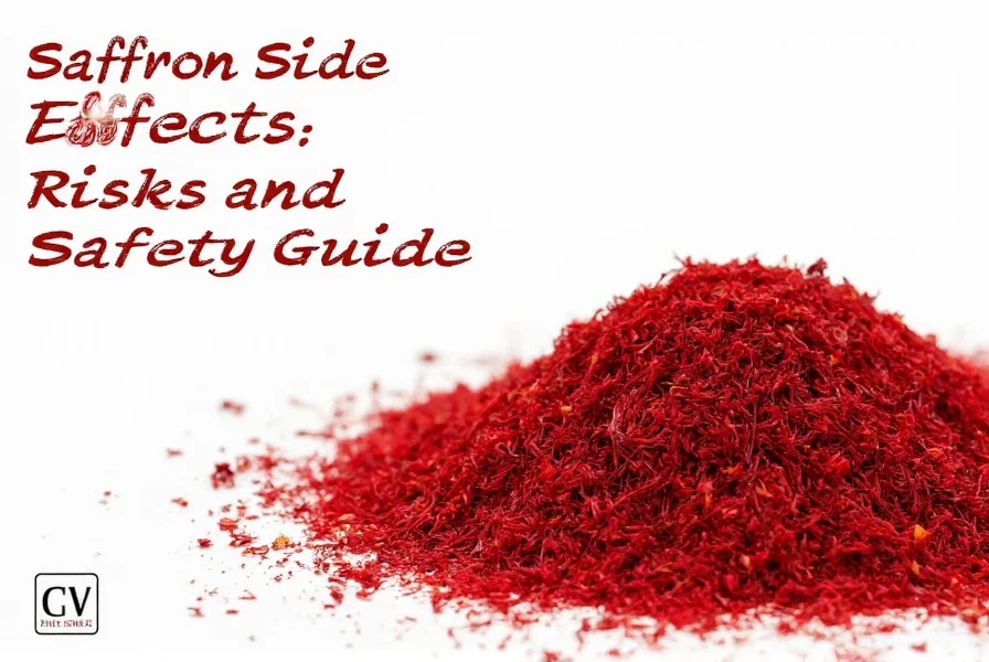 Infographic showing safe saffron dosage ranges versus potentially dangerous amounts with visual indicators