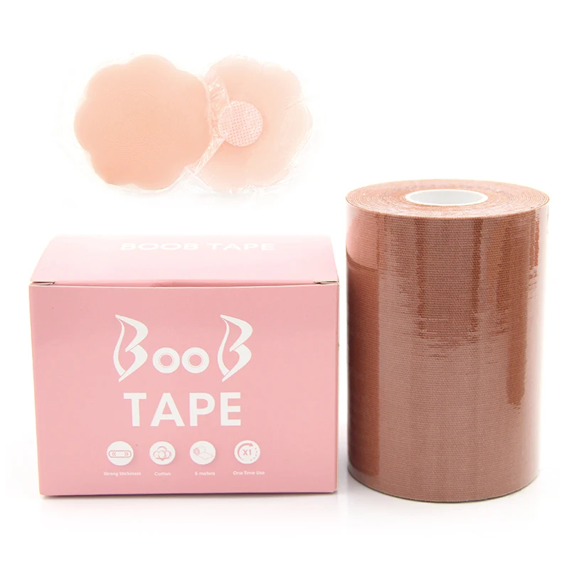 

New Boob Tape Roll of Clear Adelomorphic Medical Grade Body Tape Backless Strapless Breast Lift Tape for Skin