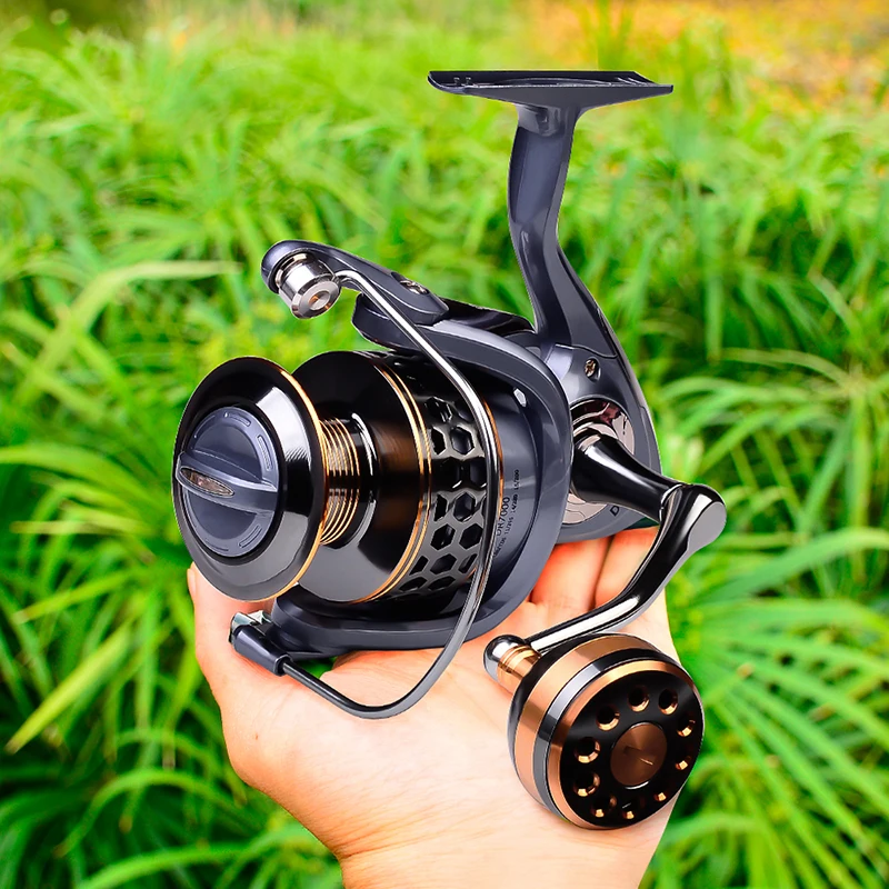 

DR7000 Fishing Reels Carretes De Pesca 5.2:1 High Speed Spinning Fishing Real Moulinet De Peche Stainless Steel Fishing Reel