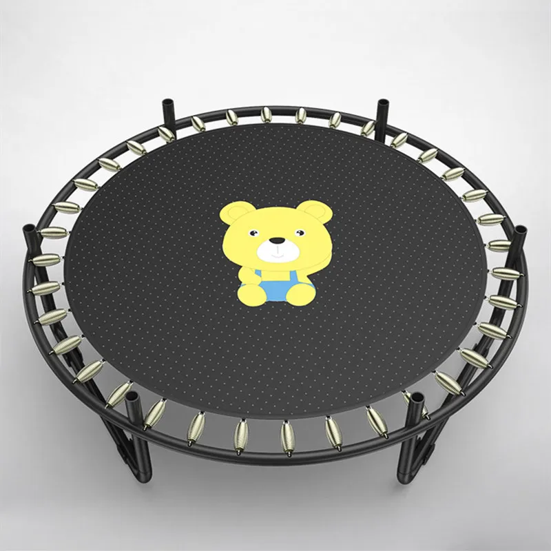 

Portable Foldable Outdoor Indoor Safely Mini Trampoline With Hoop, As picture