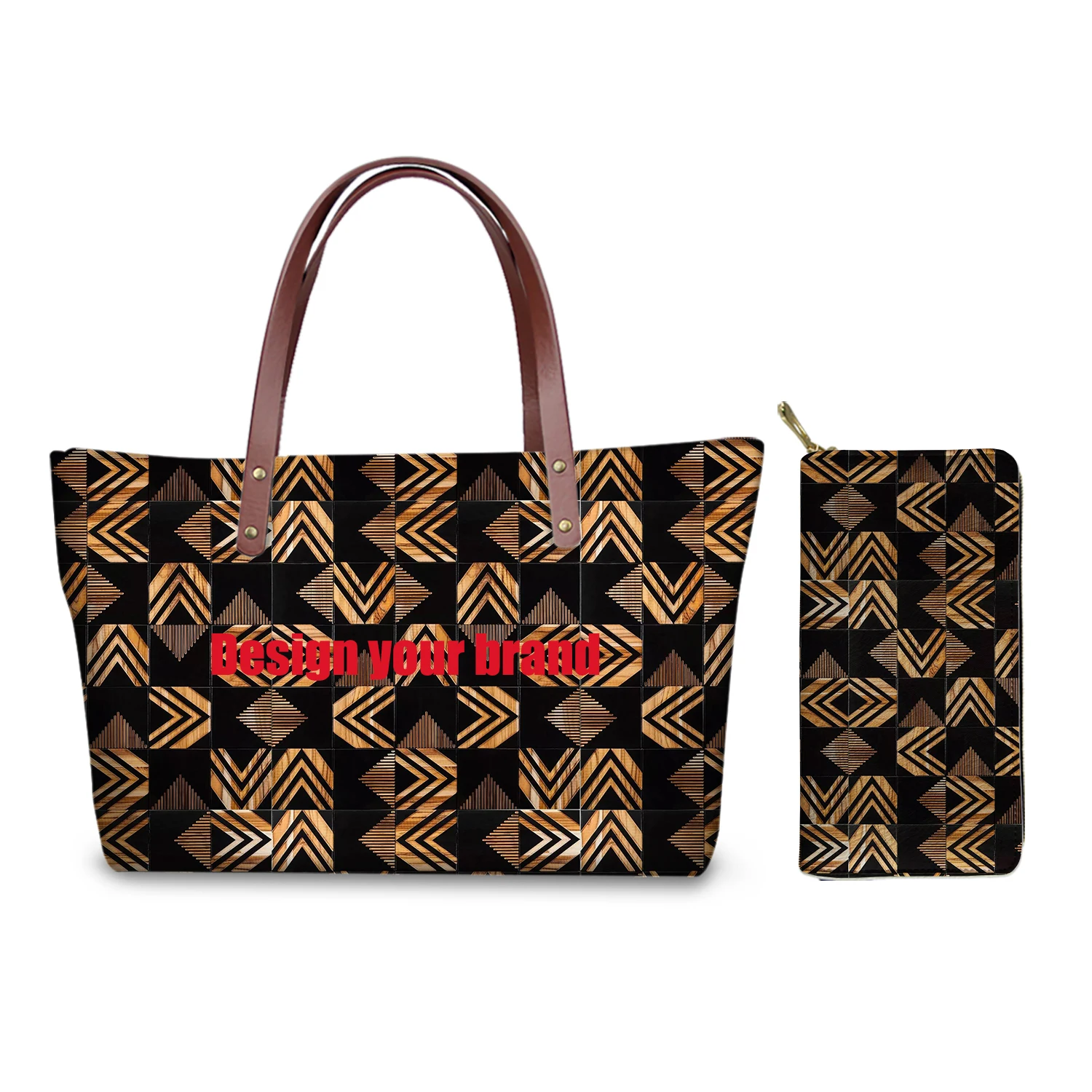 

High quanlity luxury design customizable pattern ladies handbags purse african art print top handle cute purses women handbags, Customized color