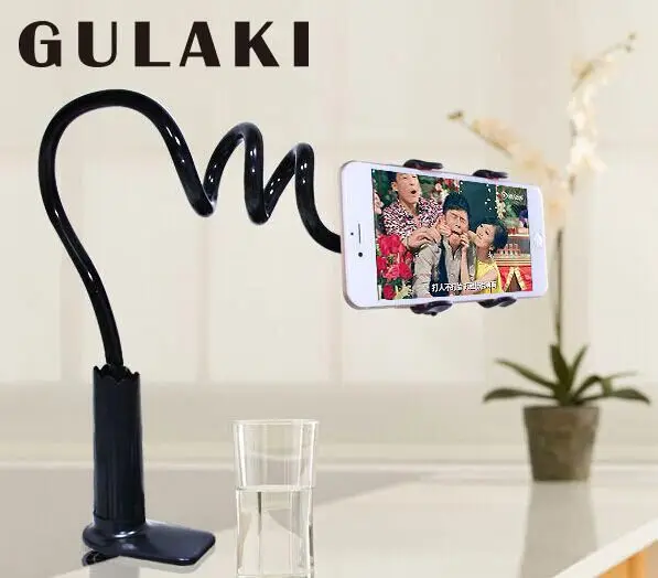 

REK7j flexible phone holder table tablet mount, Black