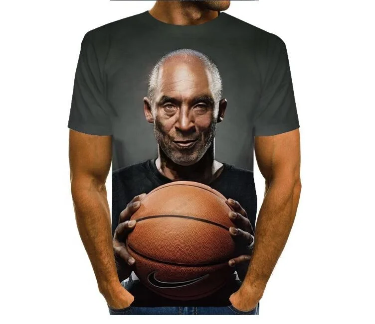 

3D T shirt Short Basketball Man Tees Support for Custom Pattern