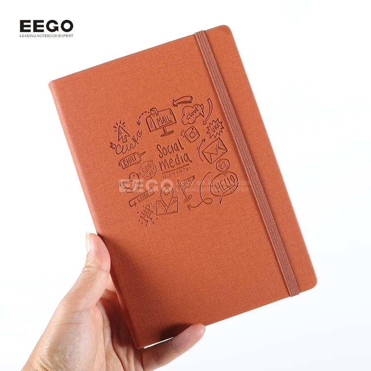 Promotional Personalized A5 Branded Custom Printed Logo Leather Notepad