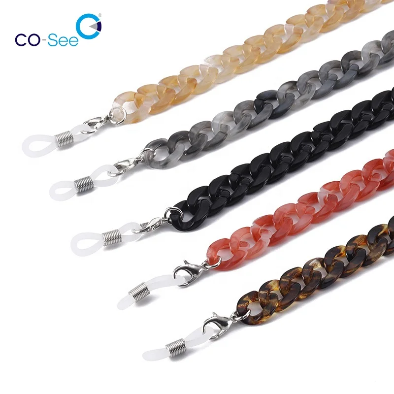 

Acrylic Eyeglass Chain Holder Cord Sunglass Strap Glasses Fashion Eyewear Necklace Retainer