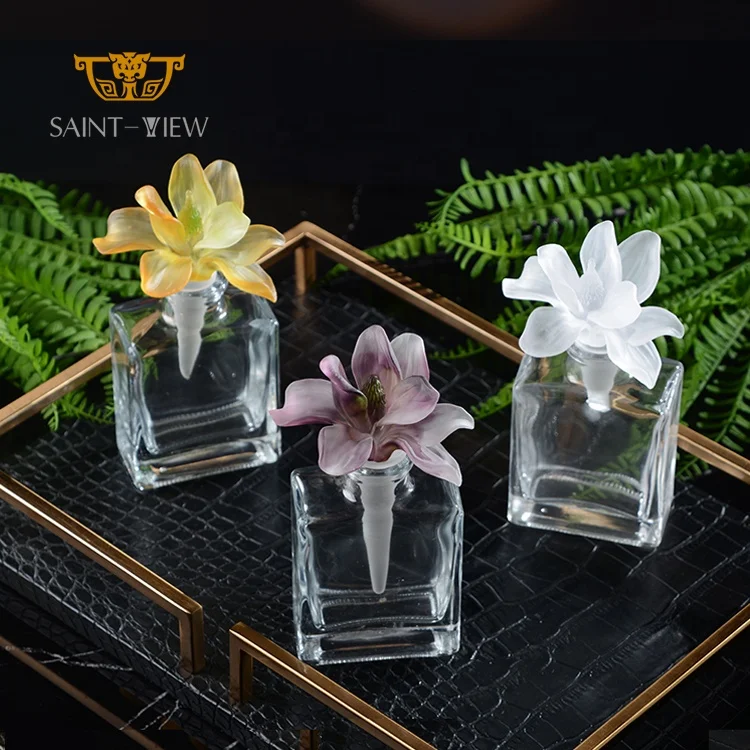 

New Wedding Europe Party Decorations Crystal Flower Giveaways Perfume Bottles