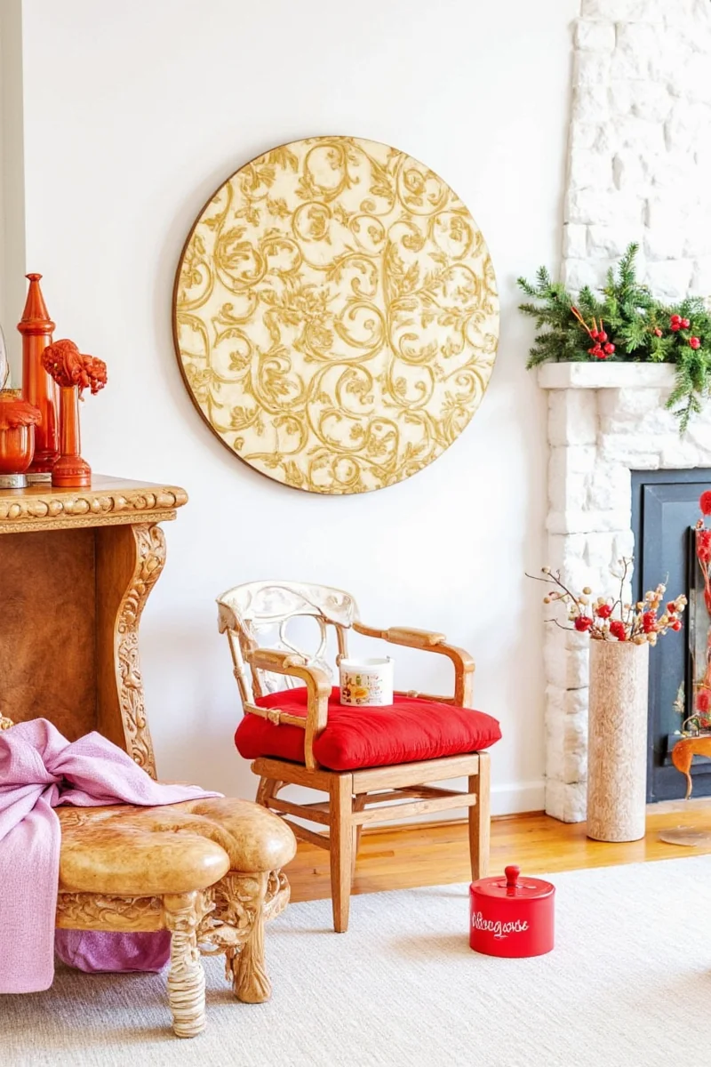 Felt Stocking with Bell Trim