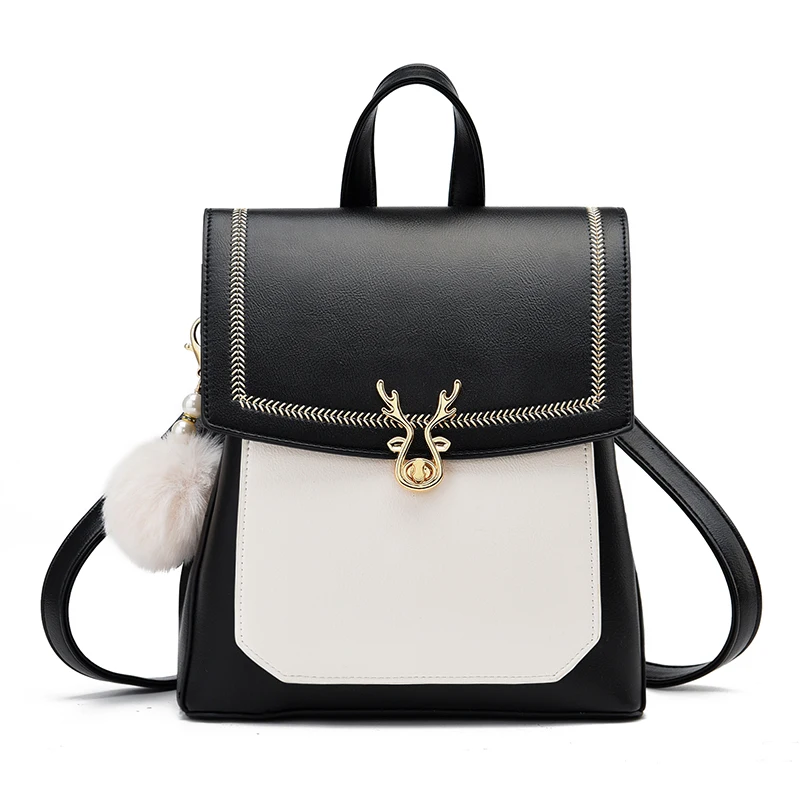 

DL206 22 New female bags trending ladies bags handbags backpacks for girls, Black....