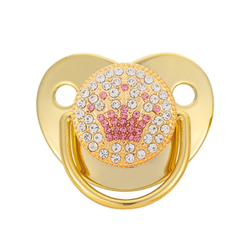 

Luxury Crown Diamond Baby Bling Pacifier Baby Registry Gift Soother Newborn Unisex Baby Shower Gift