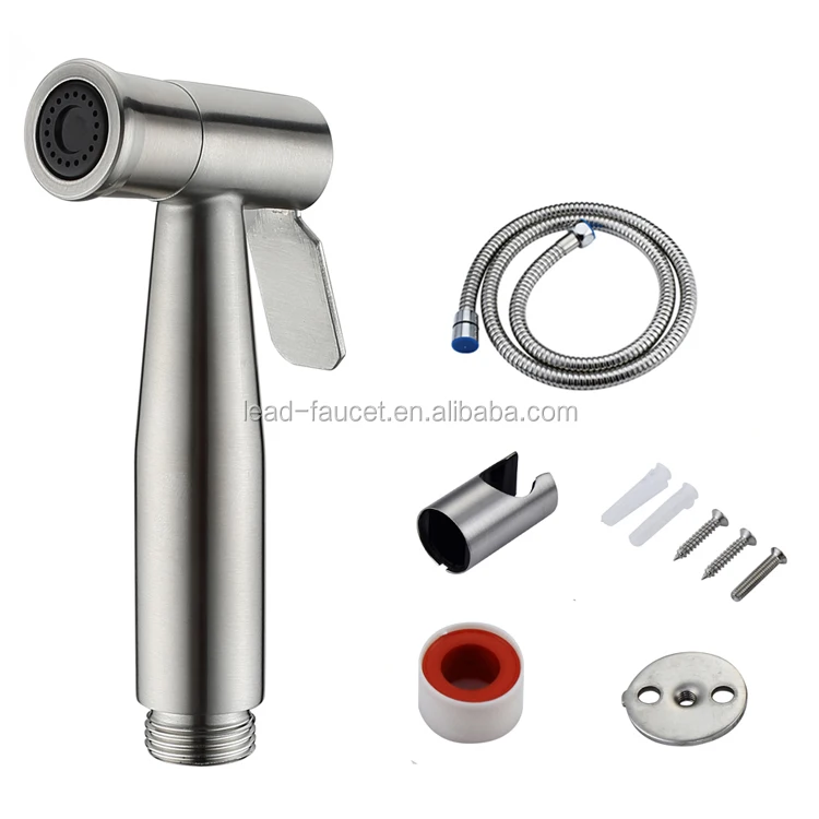 Toilet Handheld Sprayer 304 Stainless Steel Shattaf Bathroom bidet handheld sprayer Cloth Diaper Washer
