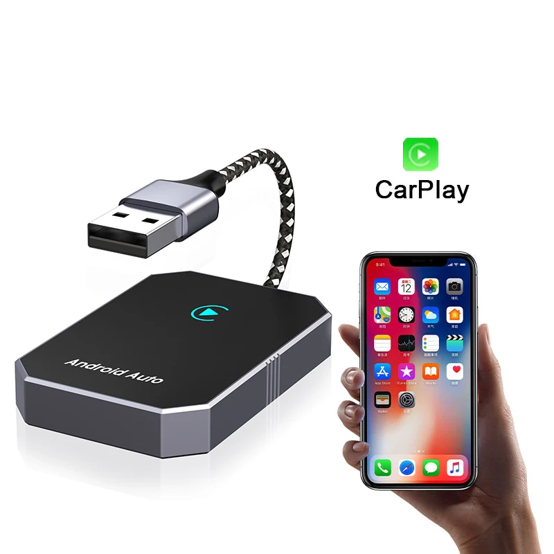 Boyi Wired To Wireless Carplay Adapter Para Android Auto 2 In 1 Hottest Plug And Play With Youtube Netflix for Android Car play