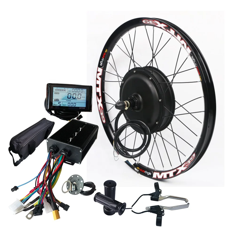 

2021 US Free Shipping MTX Wheel 72V 2000w ebike bicycle electric bike hub motor conversion kit with battery