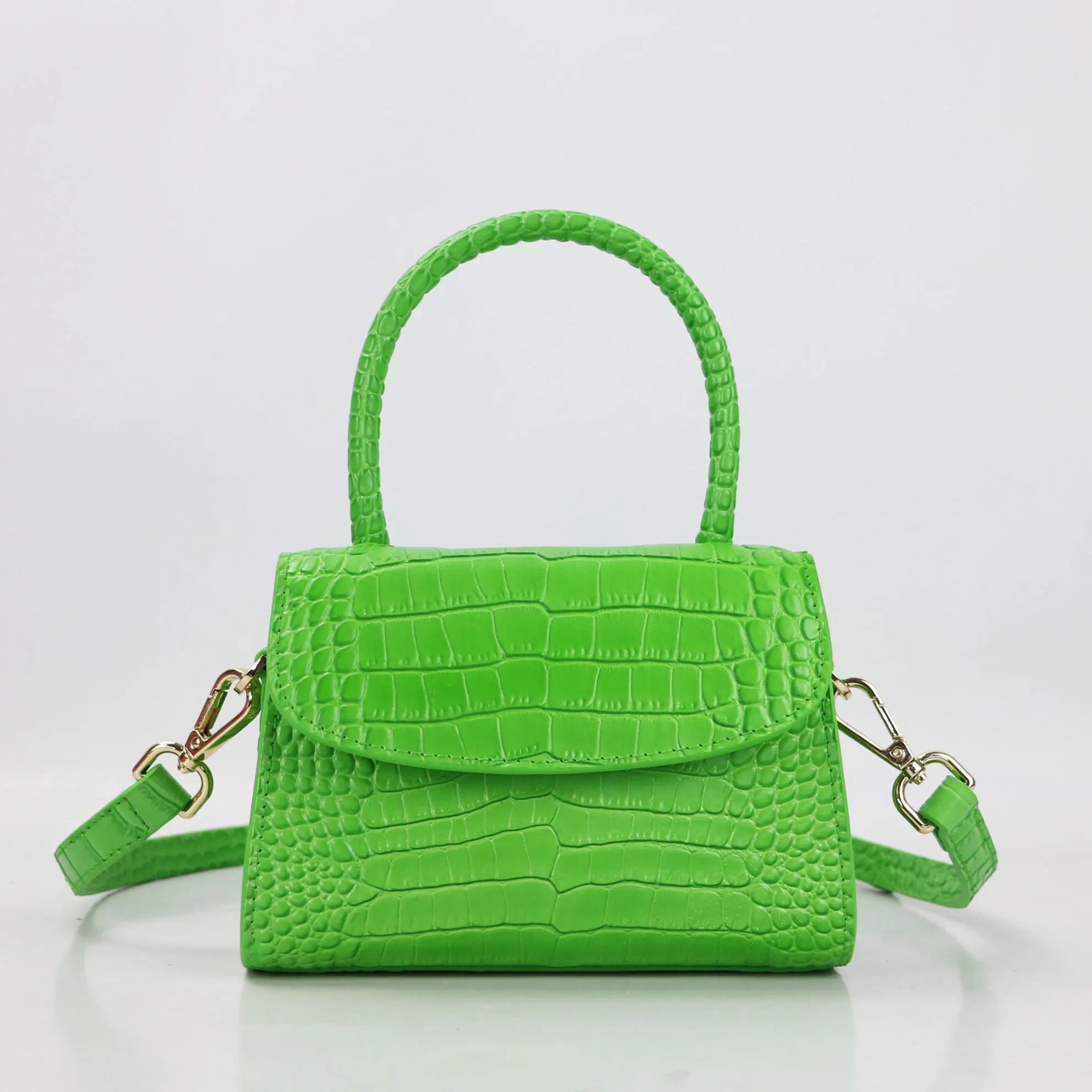 New Design Genuine Croc Leather Mini Shoulder Women Bag Handbags - Buy ...