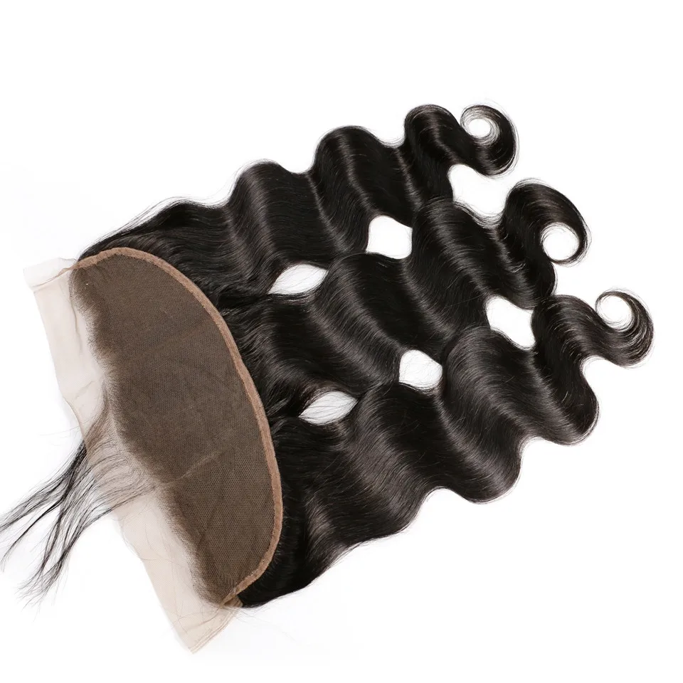 

Pre Plucked 13*4 Brazilian Human Hair Body Weave Frontal With Baby Hair, Ear to Ear 13x4 Lace Frontals body wave