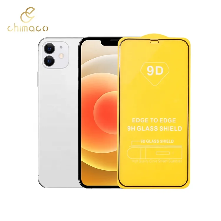 

Mobile Phone Custom 9H Tempered Glass Screen Guard Protector Film For iPhone 12 Pro Max/12 PRO, Black