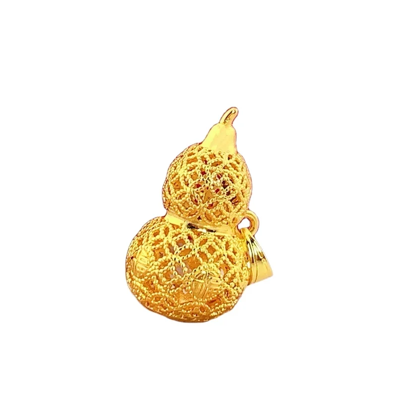 

Vietnam Sand Gold Filigree Hollow Gourd Pendant Female Gold Shop Same Style Alloy Royal Non-Heritage Handicraft