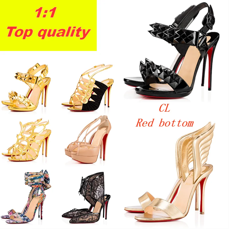 

Brand CL Red bottoms heels luxury designer high heels shoes for women party nightclub Shoe Pumps high top quality Pumps shoes CL