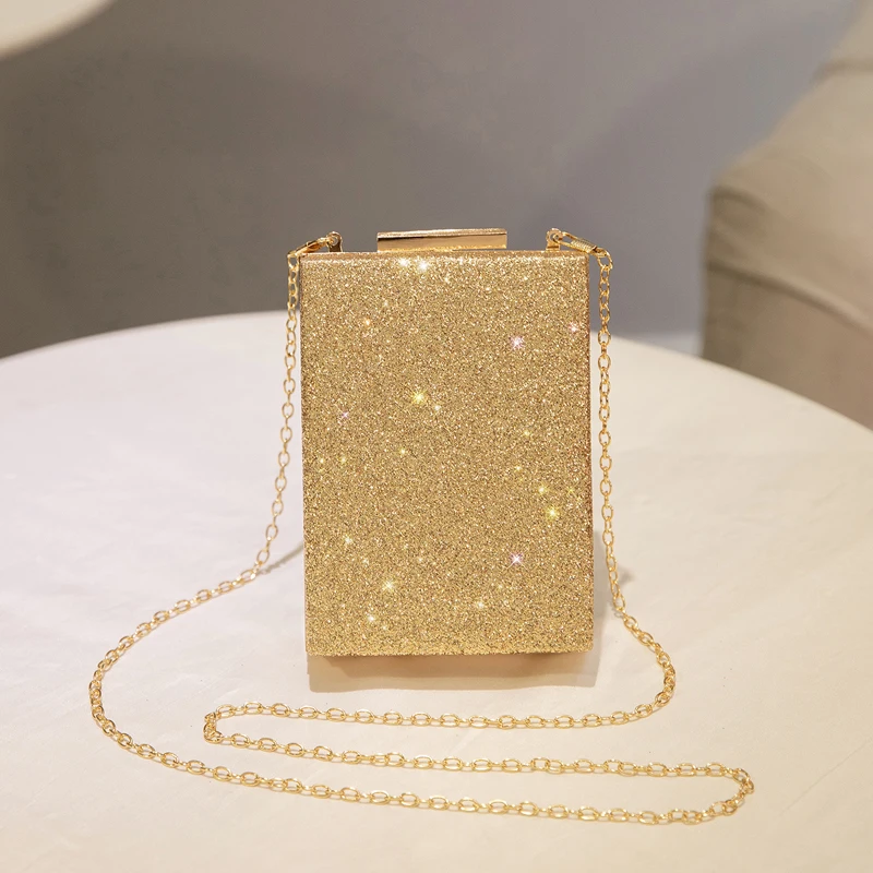 

Sparkling Diamond Handbag Luxury Dinner Bag Temperament Social Celebrity Sequins Flashing Bag