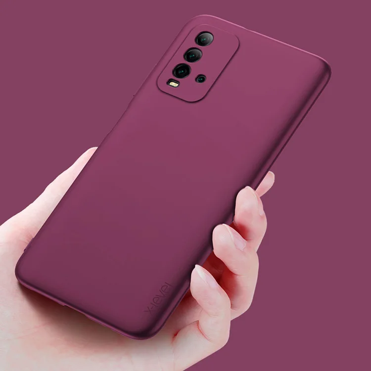 

Xlevel for Xiaomi Redmi Note 9T Case 5G TPU Mobile Phone Cover for Redmi 9T Cover, Black, winered