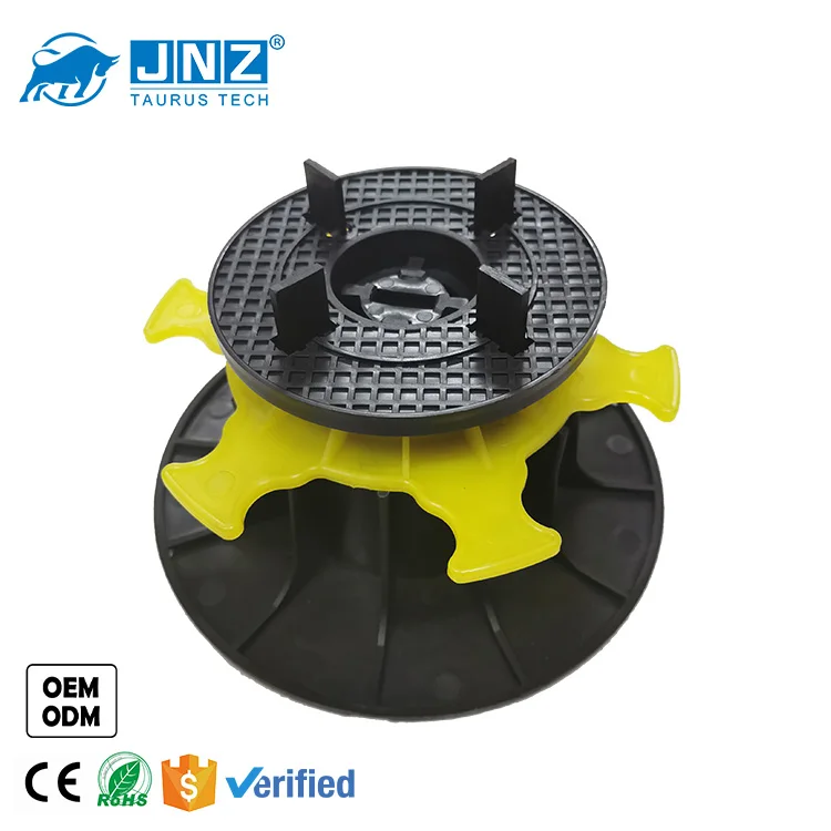 

JNZ factory price self-leveling adjust pedestal plastic outdoor floor support adjust tile pedest