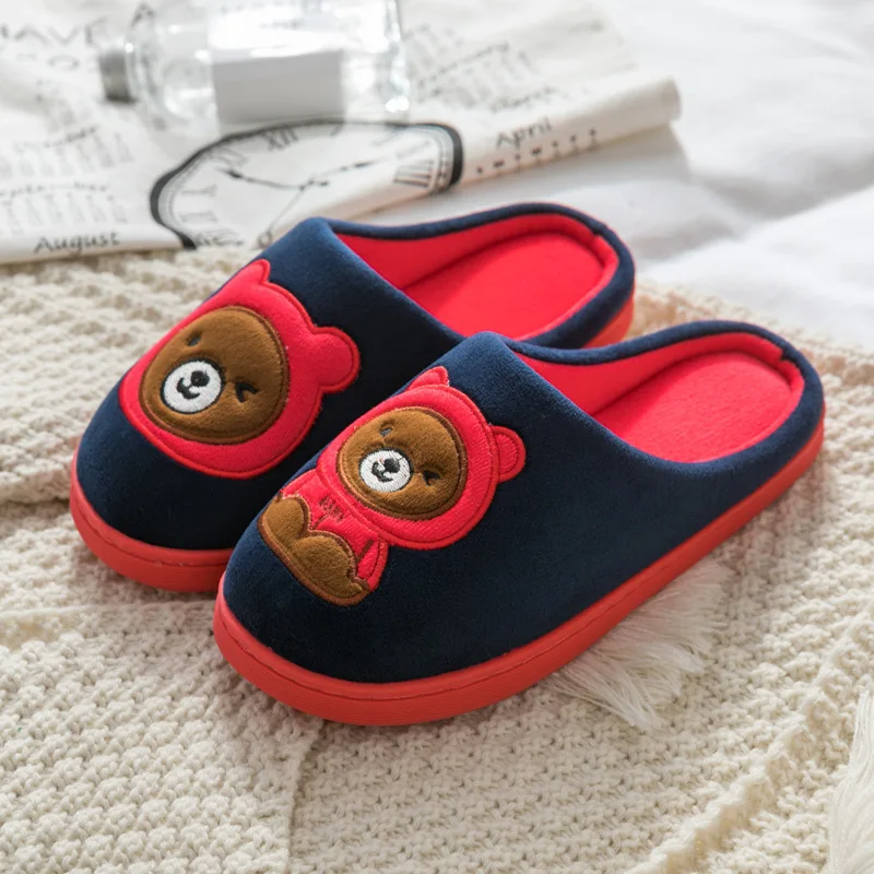 

New Style Cartoon Slippers Warm Slipper Winter Slipper, Black,red,green,yellow,gold,blue