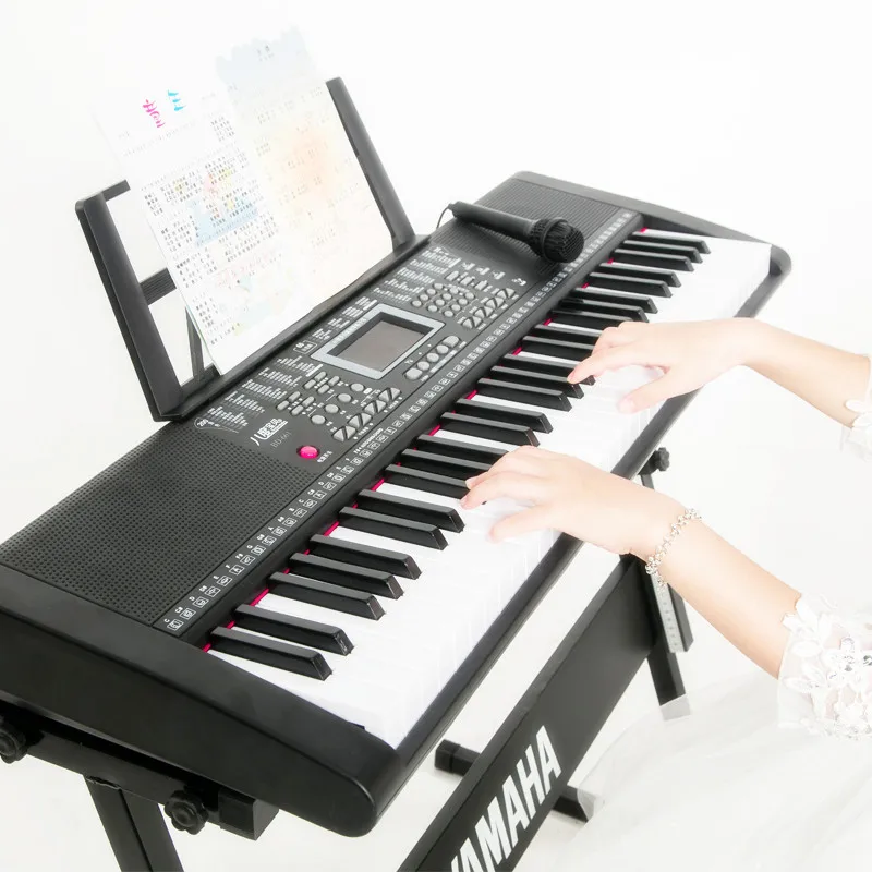 

61 Key Electronic piano Musical Educational Keyboard Kids And Adults Electronic Organ Mp3 Player Piano For Beginner, Black/pink/customized