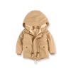 European style Children Thick Jacket Coat Kids Boys Fleece Jacket Down Parkas Warm Hooded Coat