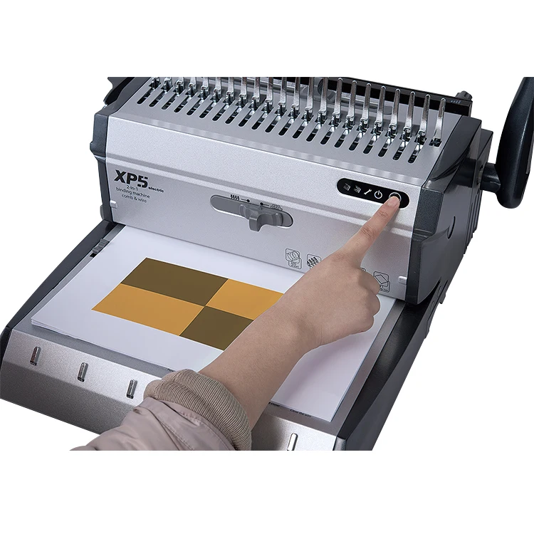 TPPS XP5 IBind Office Book Electrical Comb & Wire  2:1 Binding Machine Automatic Wire Binding Machine Automatic Comb Ring
