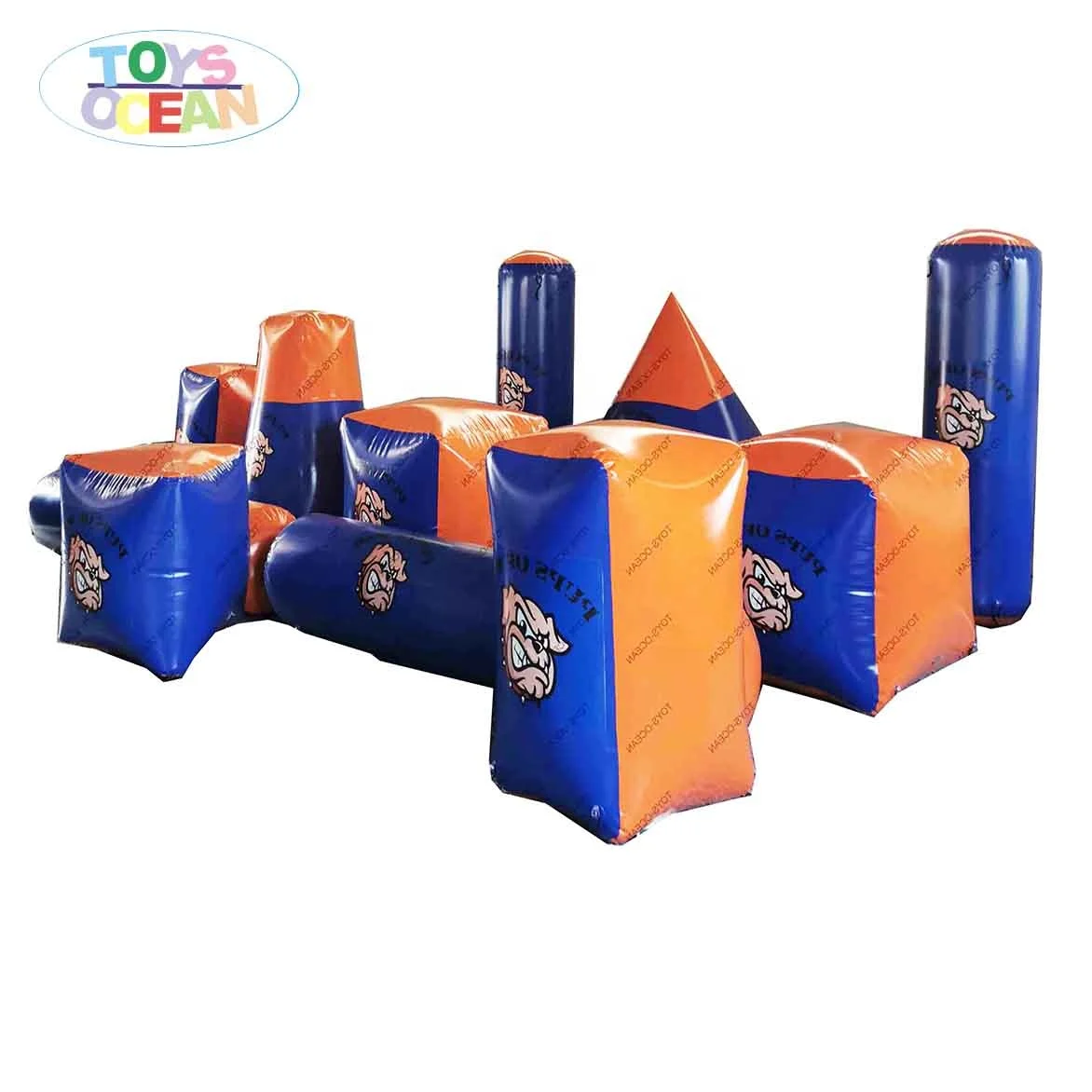 

11 pcs inflatable paintball bunker set for shooting event sport with customized logo