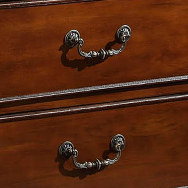 
E221Bedroom Luxury Classic Dressing Table American Antique Solid Wood Chest Drawer 
