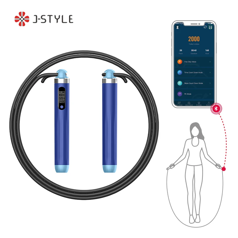 

Factory price Smart Digital Electronic Counting Jump Skipping Rope with Counter 3 jump rope speed skipping