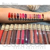 

2019 cosmetic manufacturers custom tube fashion color private label waterproof liquid lip stick