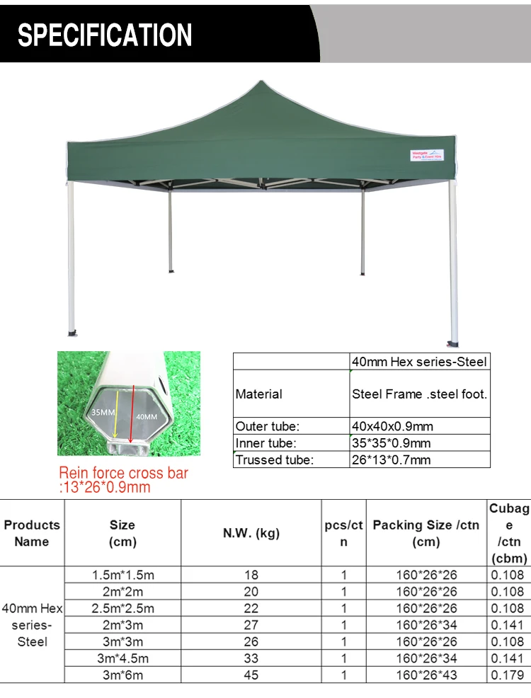Pameran Outdoor Flat Top Tenda Lipat 