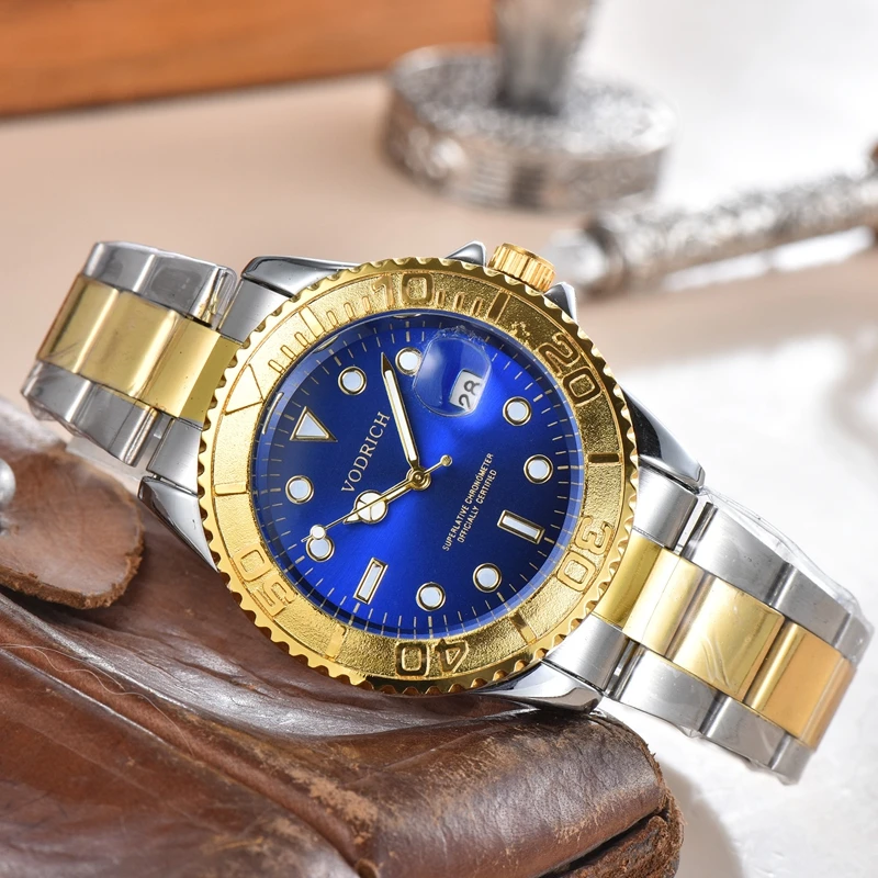 

Vodrich simple waterproof alloy designer creative wrist luxury quartz success men's watch luminous models are not waterproof