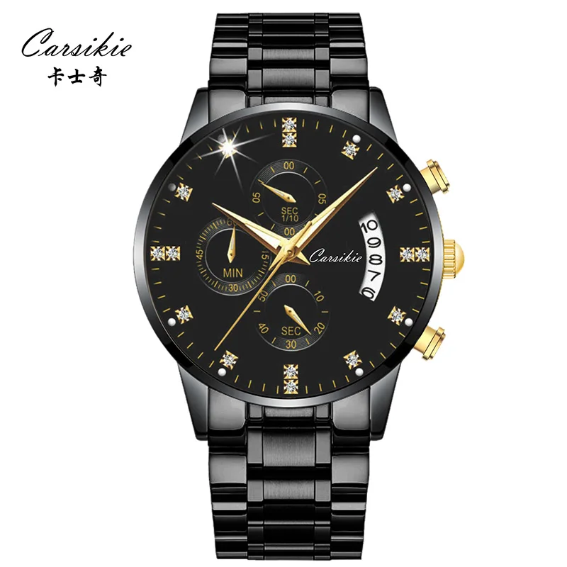 Hot Selling Men Black Watches, Luxury Watches Men Waterproof Watch For Man