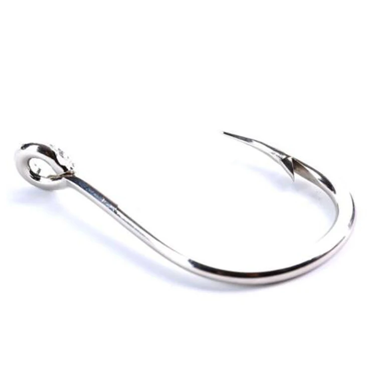 

Wholesale High Quality 4/0# 5/0# model Heavy iron fish hook High Carbon Steel Fishing Hook, Metallic