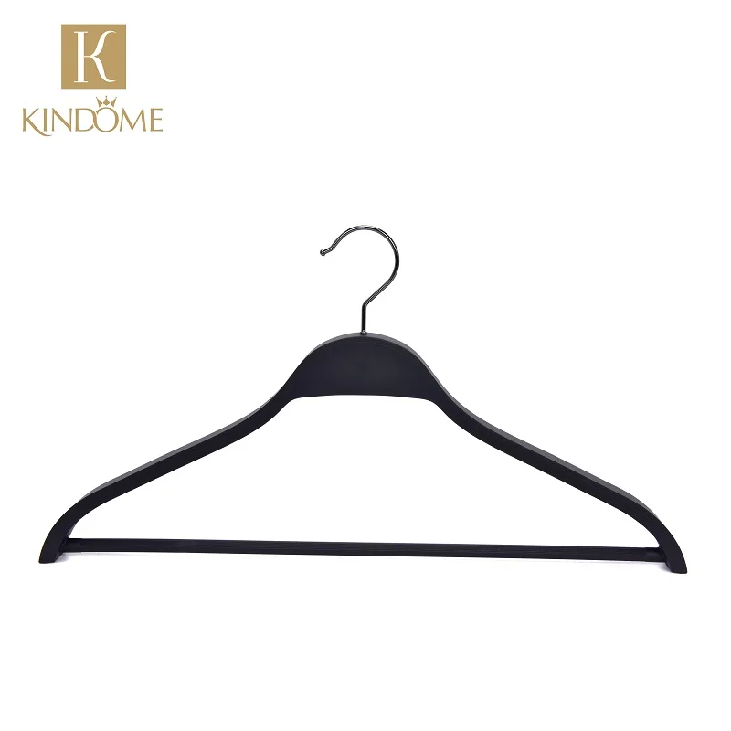

Wholesale plastic clothes OEM hanger coat zara hanger type for fast fashion, Black