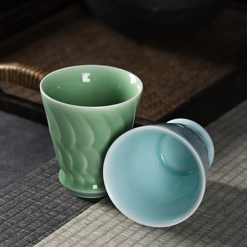 150毫升中国龙泉青瓷陶瓷杯陶瓷茶杯