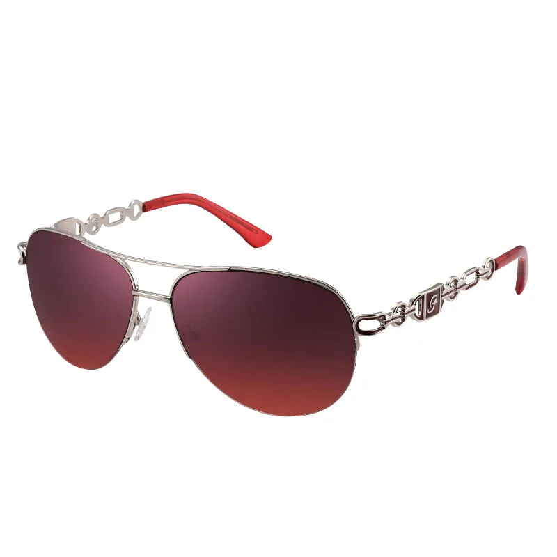 

Brand designer fashion vintage double beams pilot women shades sunglasses 0257
