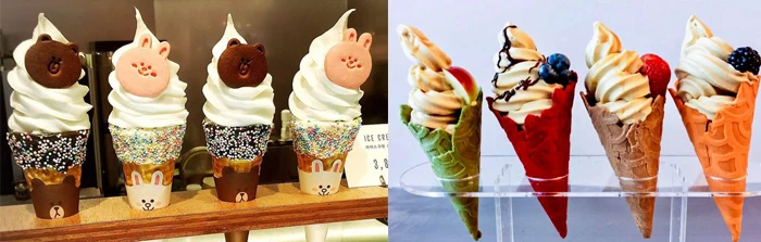 6 Flavor Commercial Softy Ice Cream Making Machine