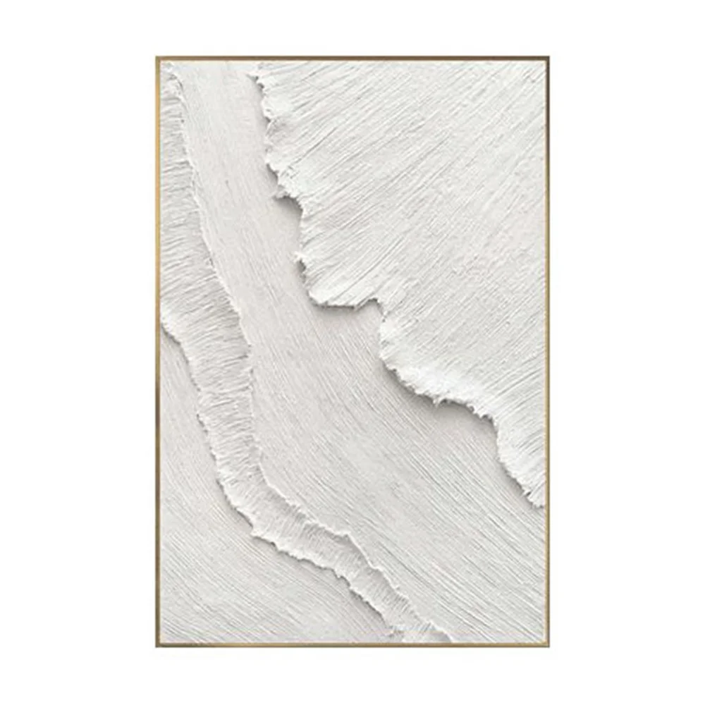 

dropshipping Custom 100% Hand Painted Abstract Textured White Artwork Textured Wall 3d Art Painting