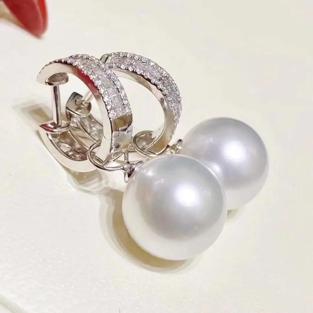 

Best Brand Volume Supply Baroque Freshwater Pearl Sterling Silver Jewelry Earrings, Silver color
