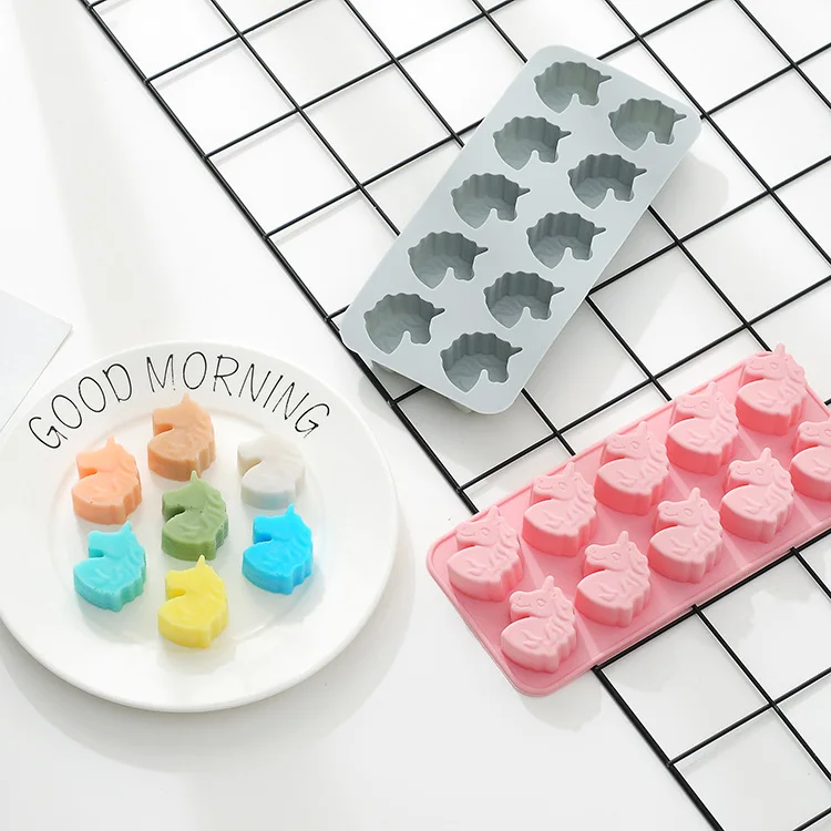 

Unicorn Silicone Cake Mold Handmade DIY Chocolate Mold Rice Cake Complementary Food Baking Mold