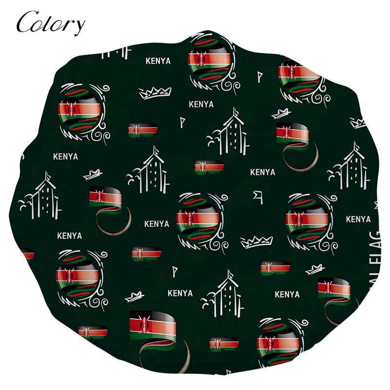 

Colory Baby Hat Silk Wrap Leopard Hair Bonnet, Customized color