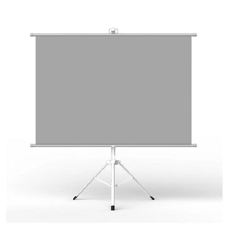 

Wholesale High Quality Floor Stand Projection Screen White  Projector Screen Tripod