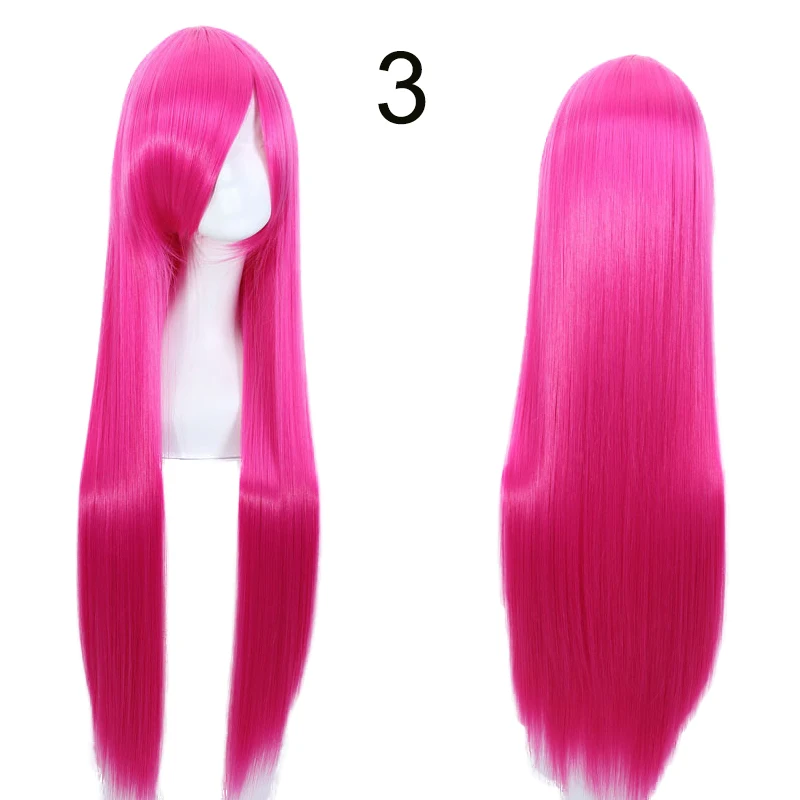 

Funtoninght cheap wigs long silky straight colorful synthetic hair wigs top quality cosplay wigs for parties, Pic showed