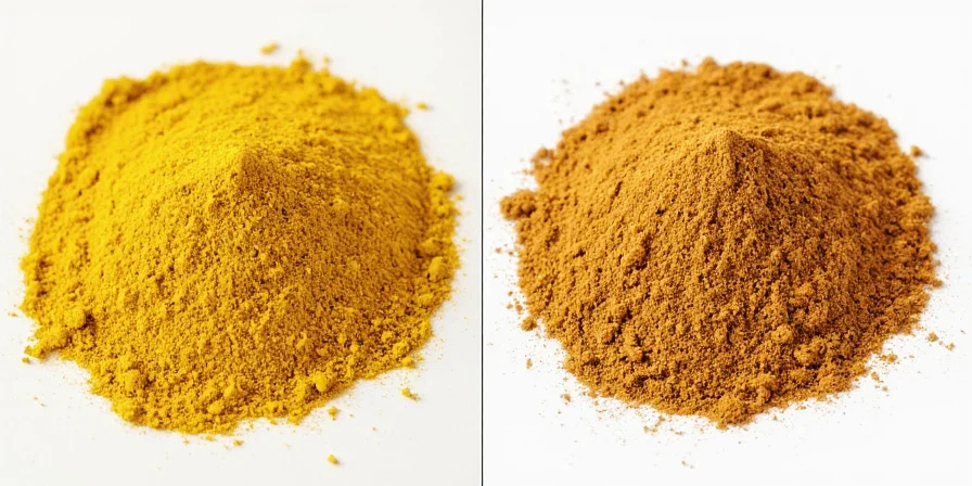 Person deciding between mustard powder and ground mustard