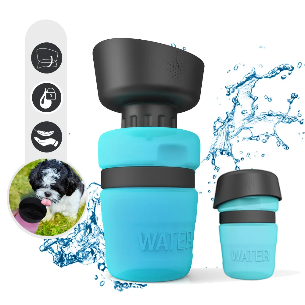 

Travel BPA Free Foldable Dog Travel Water Bottle Dispenser, Customized